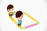길을 따라가요-음악에 맞추어 걷기