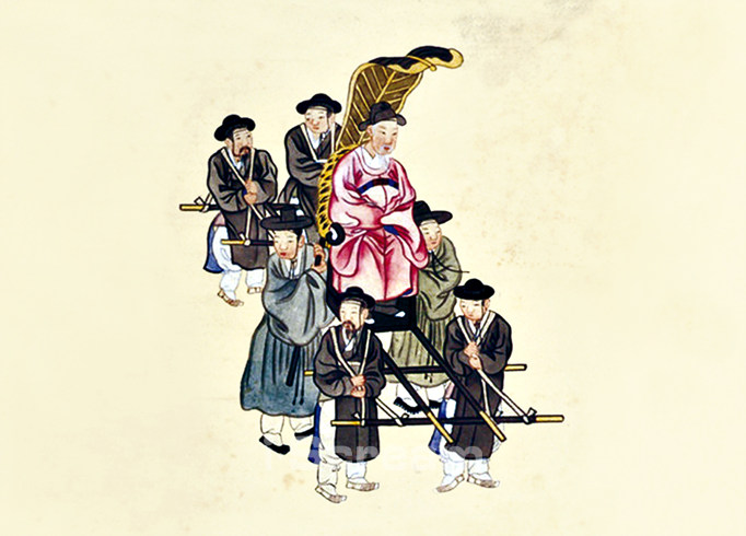 가마가 그려진 명화 