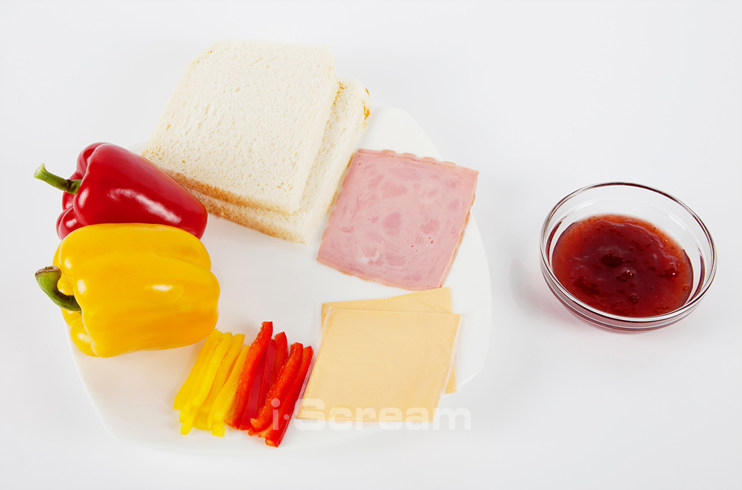 햄치즈 롤 샌드위치 요리 재료와 도구 살펴보기